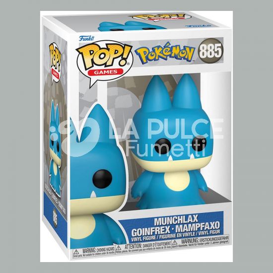 POKEMON : MUNCHLAX GOINFREX - MAMPFAXO   VINYL FIGURE #  885- POP FUNKO GAMES