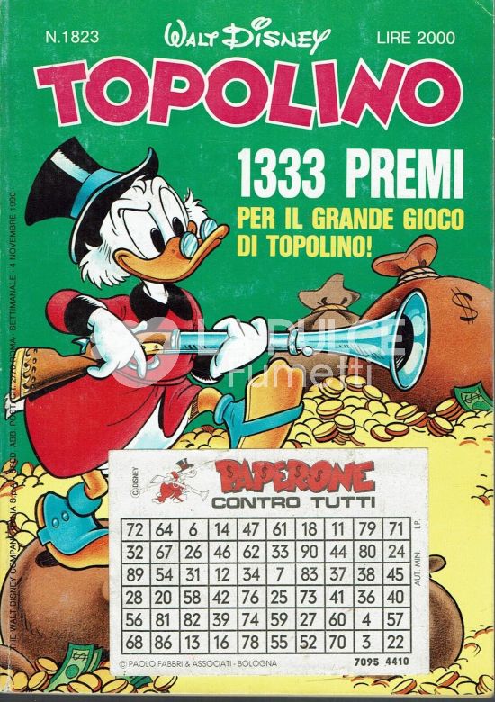 TOPOLINO LIBRETTO #  1823 + ADESIV INI REGALO