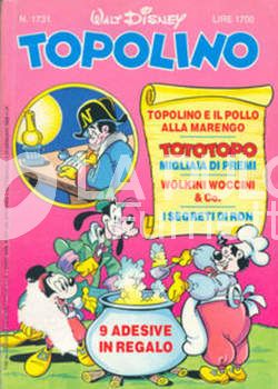 TOPOLINO LIBRETTO #  1731 - NO  9 ADESIVI IN REGALO