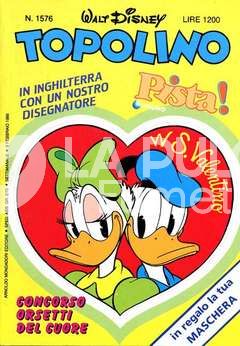 TOPOLINO LIBRETTO #  1576 + NO  MASCHERA