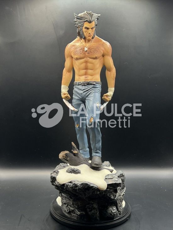 WOLVERINE LOGAN PAINTED STATUE - BOWEN TIRATURA LIMITATA  385 DI 2000 PZ