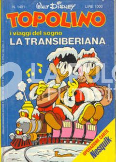 TOPOLINO LIBRETTO #  1481 + CARTE NESQUIK