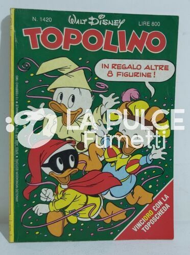 TOPOLINO LIBRETTO #  1420 + figurine