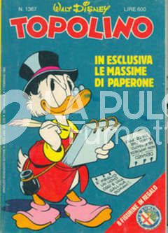 TOPOLINO LIBRETTO #  1367 + FIGURINE