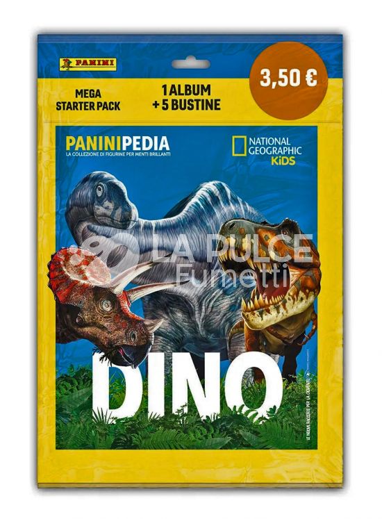 PANINIPEDIA - DINOSAURI STARTER PACK - ALBUM + FIGURINE