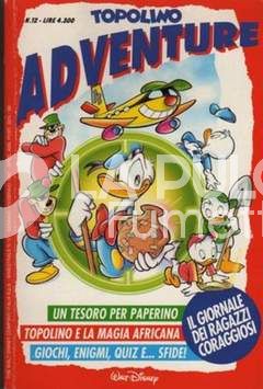 TOPOLINO ADVENTURE #    12