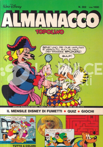 ALMANACCO TOPOLINO N #   302