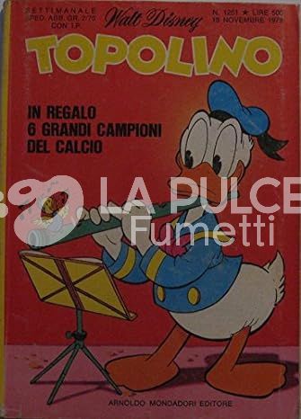TOPOLINO LIBRETTO #  1251 + FIGURINE 6 GRANDI CAMPIONI