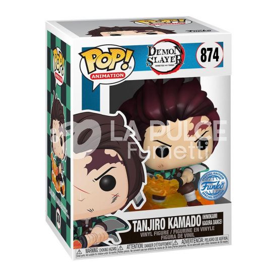 DEMON SLAYER: TANJIRO KAMADO HINOKAMI KAGURA DANCE#   874 - POP FUNKO ANIMATION  SPECIAL EDITION