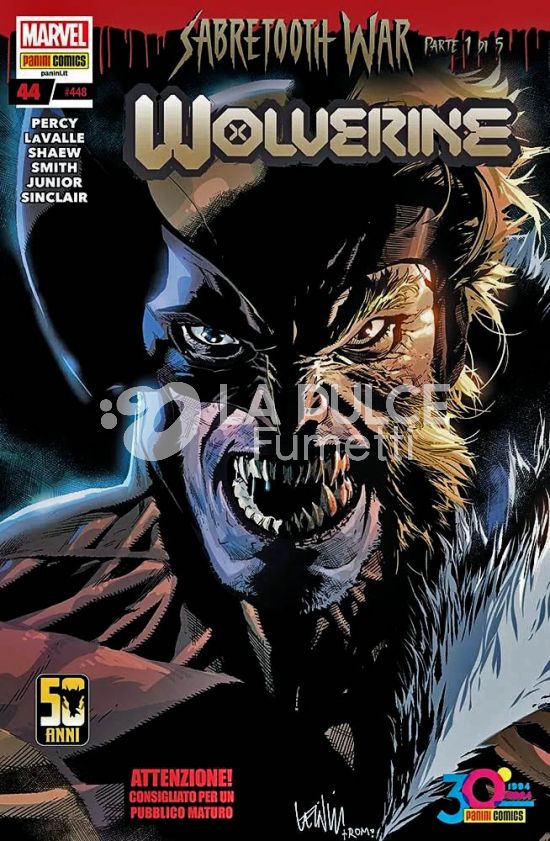 WOLVERINE #   448 - WOLVERINE 44 - SABRETOOTH WAR 1 (DI 5)