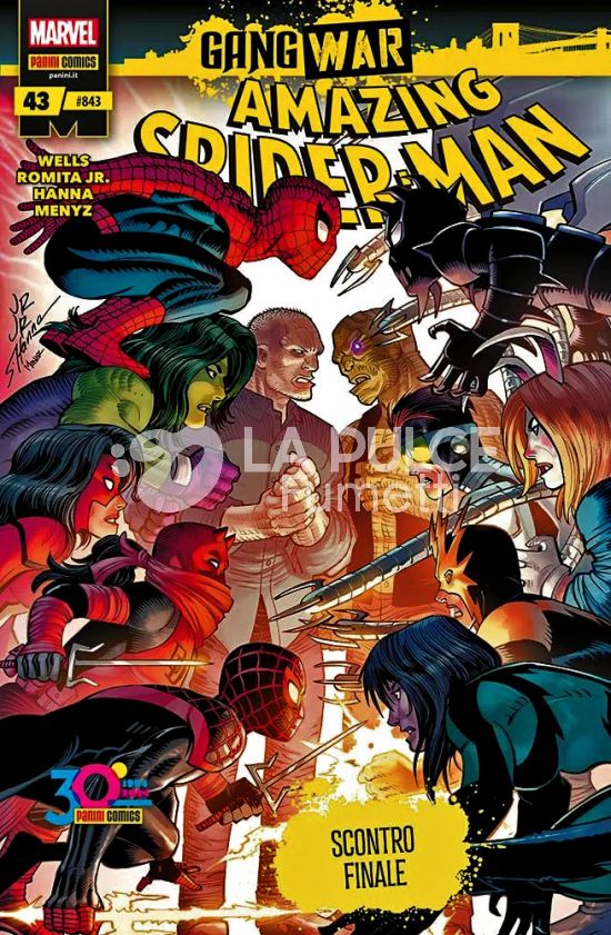 UOMO RAGNO #   843 - AMAZING SPIDER-MAN 43 - GANG WAR 4 (DI 4) + PACCHETTO MARVEL BATTLES