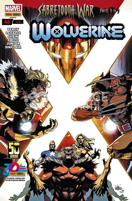WOLVERINE #   450 - WOLVERINE 46 - SABRETOOTH WAR 3 (DI 5)