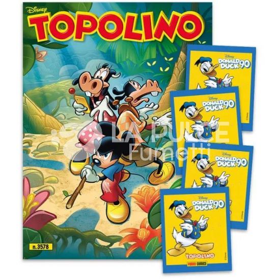 TOPOLINO LIBRETTO #  3578 + DONALD DUCK 90 4 STICKERS