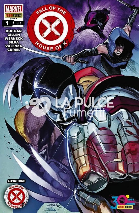 FALL OF THE HOUSE OF X 1/5 COMPLETA  (N1 CON PACCHETTO MARVEL BATTLES )