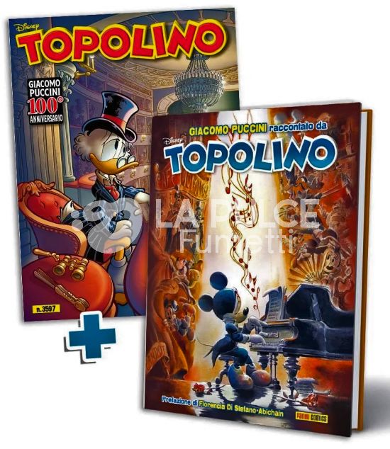 TOPOLINO LIBRETTO #  3597 + TOPOLIBRO GIACOMO PUCCINI RACCONTATO DA TOPOLINO