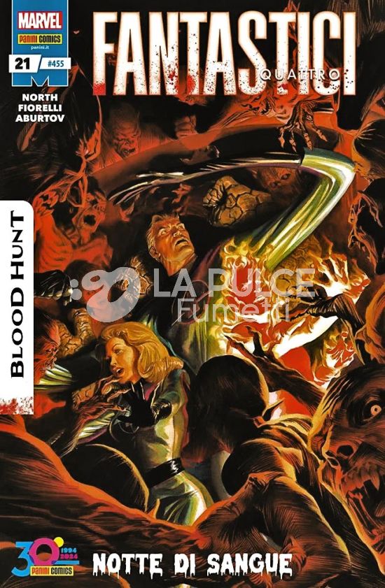 FANTASTICI QUATTRO #   455 - FANTASTICI QUATTRO 21 - BLOOD HUNT + PACCHETTO FIGURINE ALBUM DEADPOOL