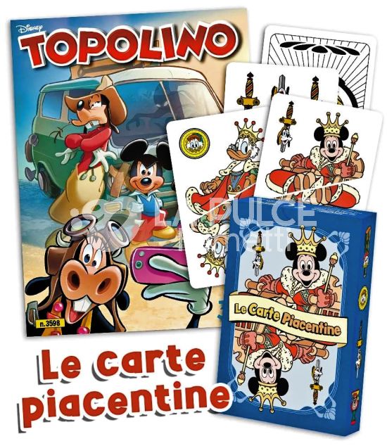 TOPOLINO LIBRETTO #  3598 + MAZZO COMPLETO CARTE PIACENTINE - ENRICO FACCINI