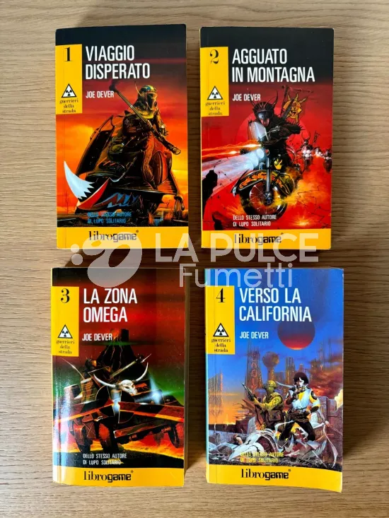 GUERRIERI DELLA STRADA SAGA 1/4 COMPLETA LIBRO GAME 1A EDIZIONE