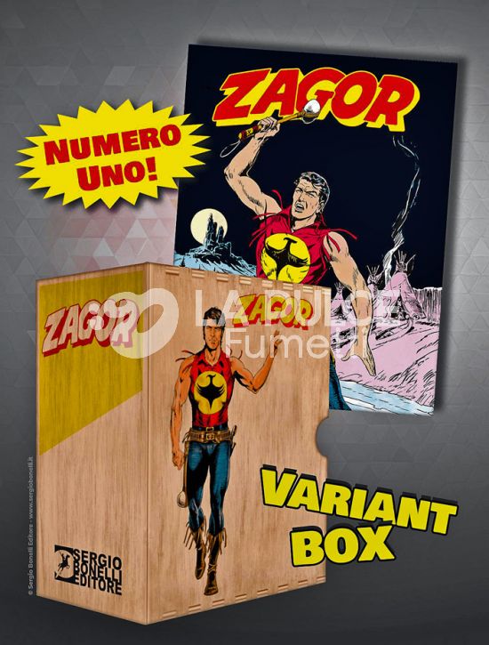 ZENITH #    52 - ZAGOR   1: ZAGOR - VARIANT - LOGO ROSSO + BOX IN LEGNO