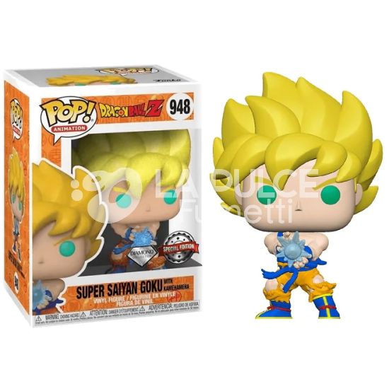DRAGON BALL Z : SUPER SAIYAN  GOKU WITH KAMEHAMERA - VINYL FIGURE #   948 - POP FUNKO DIAMOND SPECIAL EDITION
