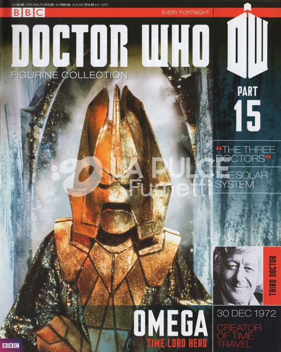 DOCTOR WHO FIGURINE COLLECTION #    15: OMEGA - TIME LORD HERO