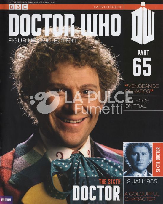 DOCTOR WHO FIGURINE COLLECTION #    65: THE SIXHT (6TH) DOCTOR
