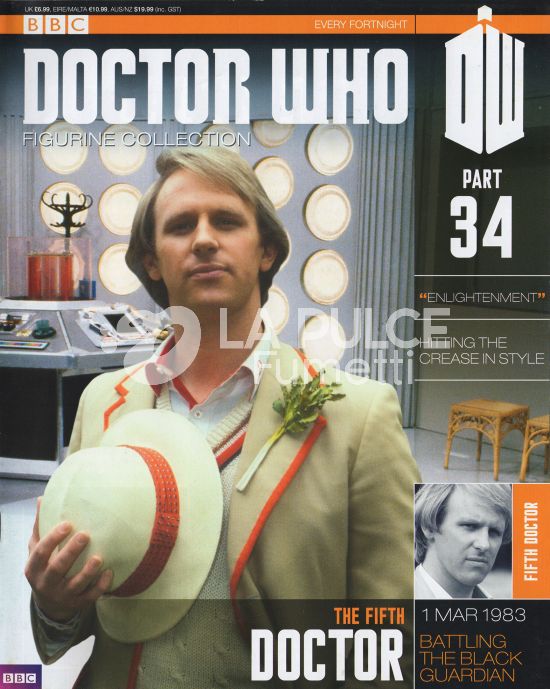 DOCTOR WHO FIGURINE COLLECTION #    34: THE FIFTH (5TH) DOCTOR
