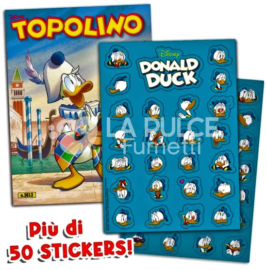 TOPOLINO LIBRETTO #  3613 + STICKERS DONALD DUCK