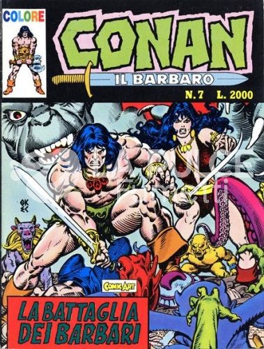 CONAN IL BARBARO COLORE #     7: LA BATTAGLIA DEI BARBARI