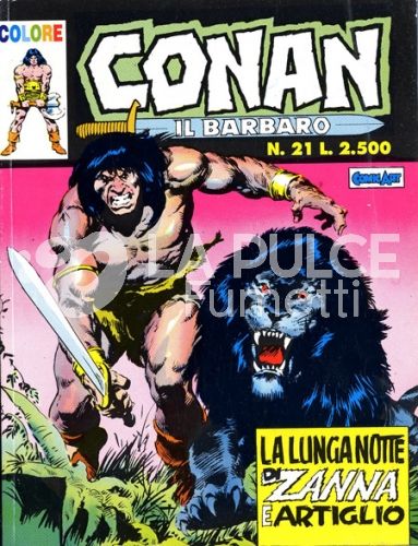 CONAN IL BARBARO COLORE #    21: LA LUNGA NOTTE DI ZANNA E ARTIGLIO