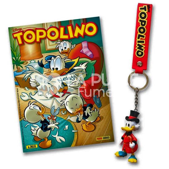 TOPOLINO LIBRETTO #  3618 + PORTACHIAVI DI ZIO PAPERONE