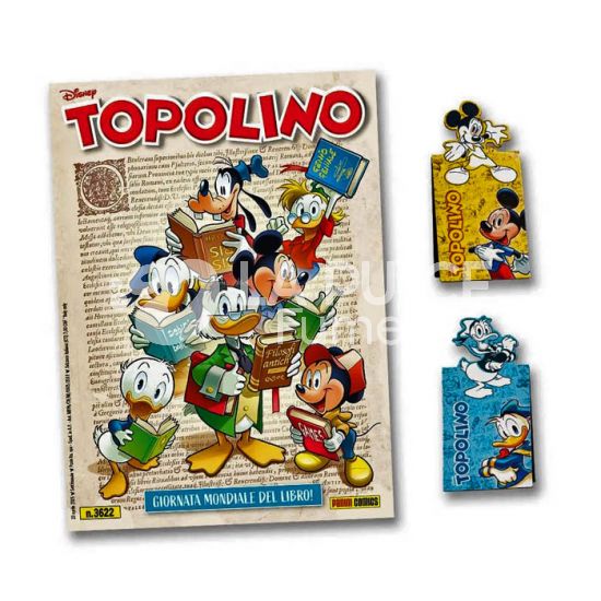 TOPOLINO LIBRETTO #  3622 + SEGNALIBRO MAGNETICO 2 E 3 (DI 3): TOPOLINO E PAPERINO
