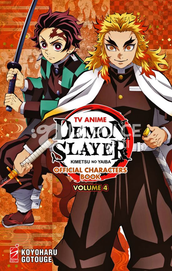 ANIME #     1 - TV ANIME DEMON SLAYER: KIMETSU NO YAIBA OFFICIAL CHARACTERS BOOK 4 + STICKER E MINIPOSTER