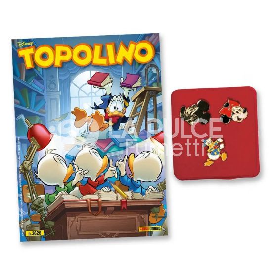 TOPOLINO LIBRETTO #  3626 + SET 3 SPILLE GOLD