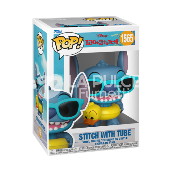 DISNEY LILO E STITCH: STITCH WITH TUBE - VINYL FIGURE #   1565 - POP FUNKO