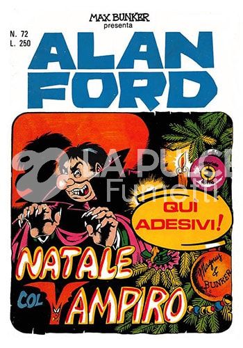 ALAN FORD ORIGINALE #    72: NATALE COL VAMPIRO - NO ADESIVI