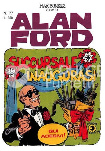 ALAN FORD ORIGINALE #    77: SUCCURSALE INAUGURASI + ADESIVI