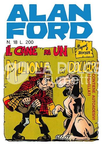 ALAN FORD ORIGINALE #    18: IL CANE DA UN MILIONE DI DOLLARI - NO ADESIVI