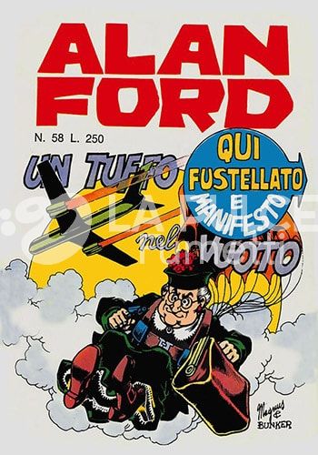 ALAN FORD ORIGINALE #    58: UN TUFFO NEL VUOTO + ADESIVI E MANIFESTO