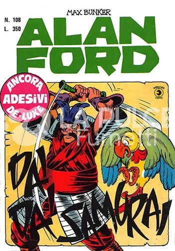 ALAN FORD ORIGINALE #   108: DAI DAI SAMURAI + ADESIVI