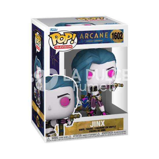 ARCANE LEAGUE OF LEGENDS: JINX -VINYL FIGURE 1602  - POP FUNKO TELEVISION