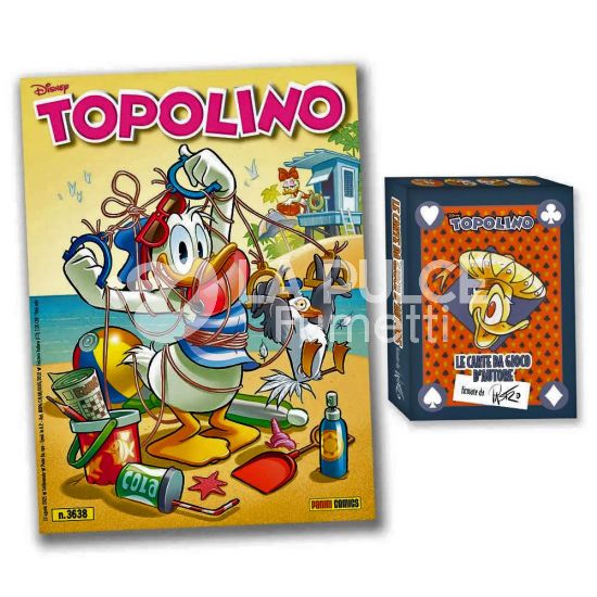 TOPOLINO LIBRETTO #  3638 + CARTE DI LORENZO PASTROVICCHIO MAZZO ROSSO