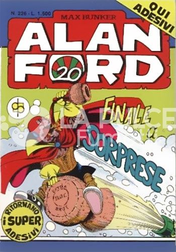 ALAN FORD ORIGINALE #   226: FINALE A SORPRESE + ADESIVI