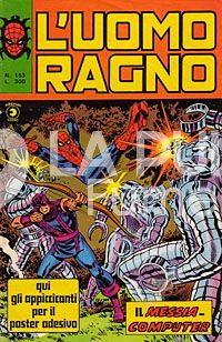 UOMO RAGNO #   153: IL MESSIA COMPUTER + ADESIVI