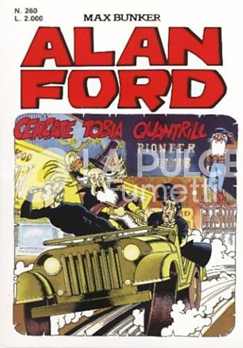 ALAN FORD ORIGINALE #   260: CERCATE TOBIA QUANTRILL