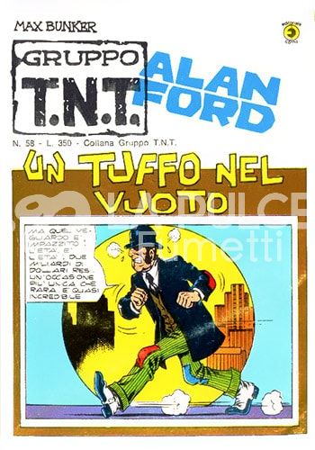 ALAN FORD GRUPPO TNT #    58: UN TUFFO NEL VUOTO + ADESIVI E MANIFESTO