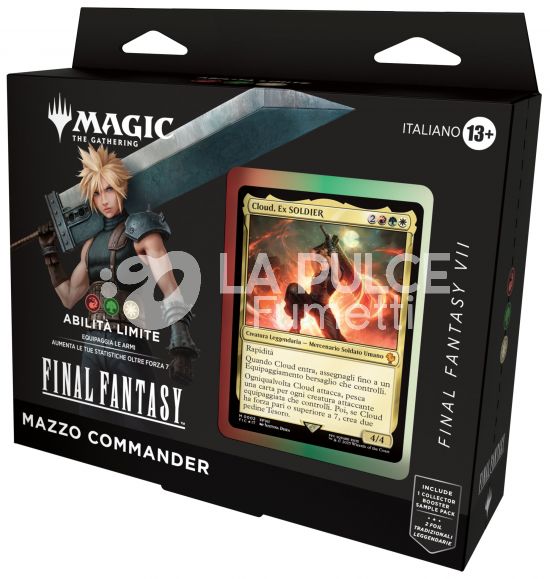 MAGIC THE GATHERING - MAZZO COMMANDER FINAL FANTASY VII: ABILITA' LIMITE ( ROSSO - VERDE - BIANCO)