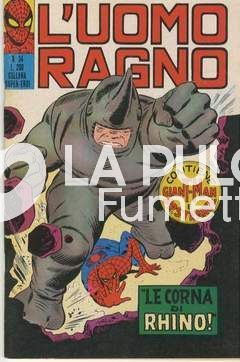 UOMO RAGNO #    34: LE CORNA DI RHINO DI BUSTA