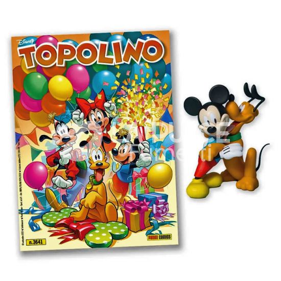 TOPOLINO LIBRETTO #  3641 + STATUA DI TOPOLINO CON PLUTO