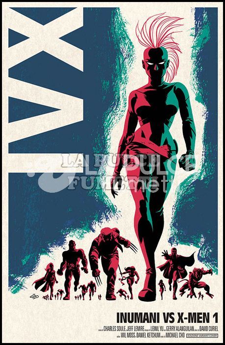 MARVEL MINISERIE 184/187 - INUMANI VS. X-MEN 1 /3 VARIANT + PRELUDIO